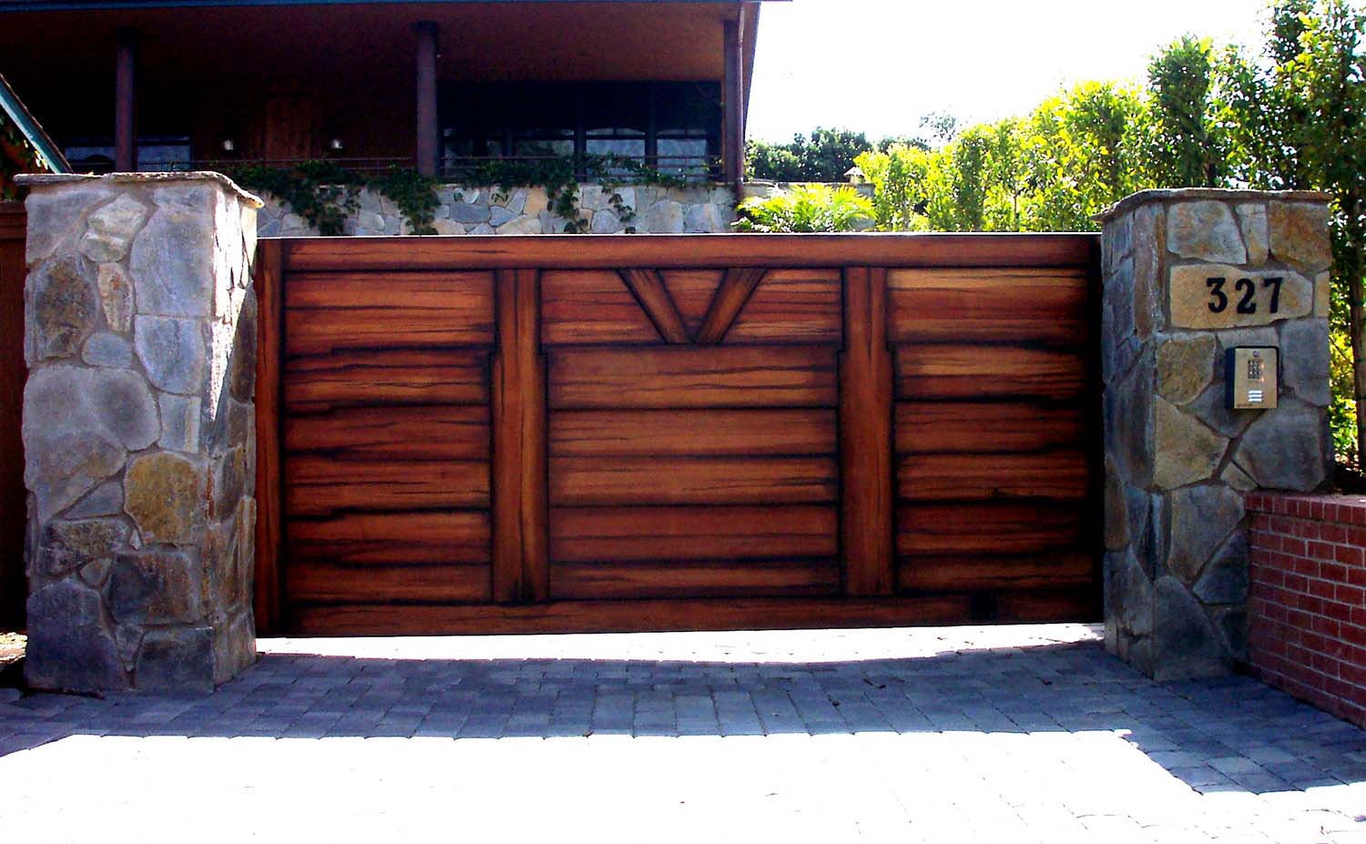 Drive Gates protect the home from the outside